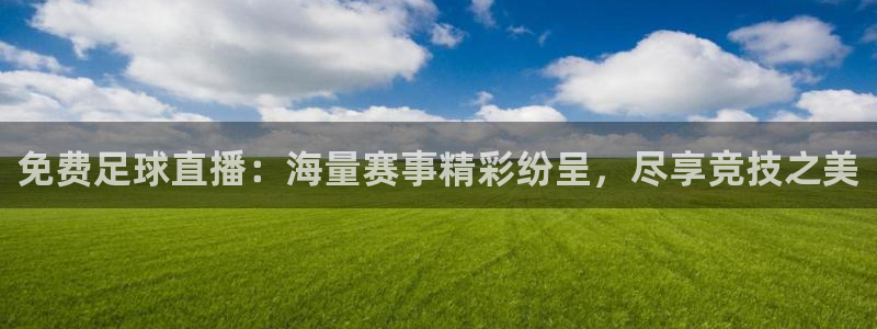免费足球直播：海量赛事精彩纷呈，尽享竞技之美
